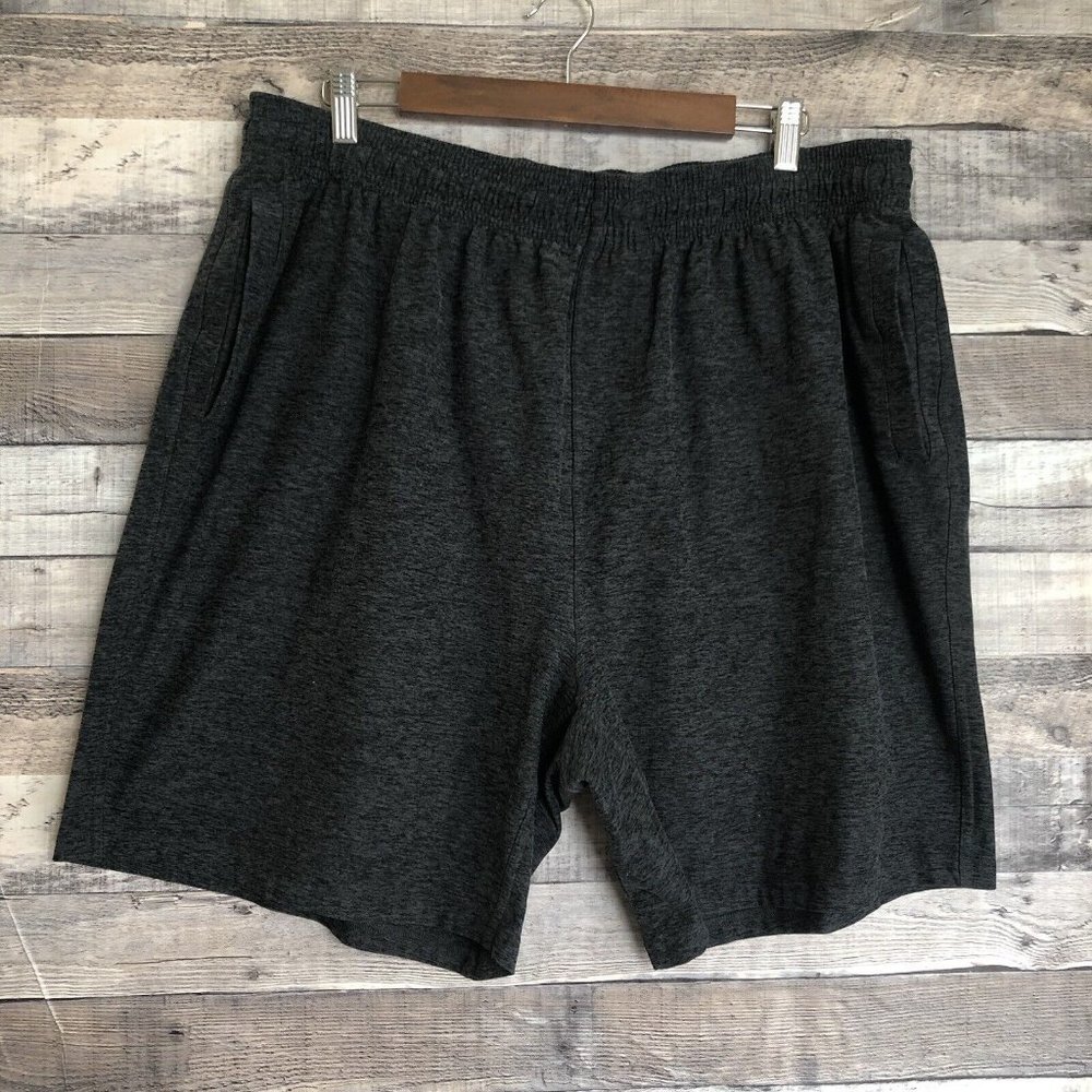 Beyond Yoga Men's Spacedye Take It Easy Lounge Shorts Heathered Gray 4XL